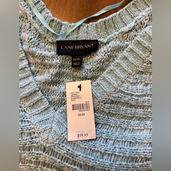 Light Blue Sleeveless Sweater NWT - Picture 6 of 6